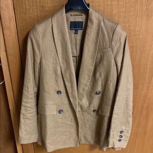 Banana Republic Tan Linen Blazer